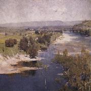 Arthur streeton The Purple moon's transparent might oil painting reproduction